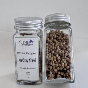 White Pepper – Whole | 50 g Glass Jar