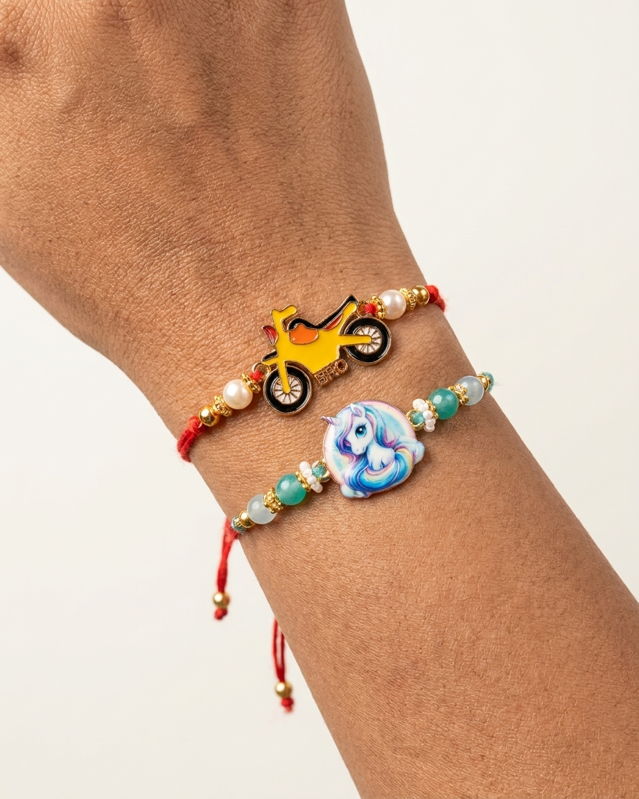 Shubhavni Rakhi Special Gift Box - Double Rakhi, Kesar & Diya - Image 14